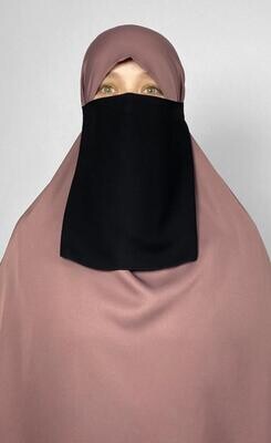 Quality Fabrics Elastic Half Niqab Veil Burka soft and comfortable