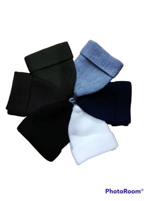 Folded Orlon Men Skull Cap Islamic Prayer Hat Topi Kufi Head Wear 1 pcs