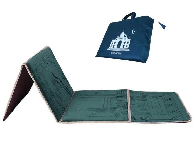 Quality thick large Prayer Mat rugs backrest picnic seat foldable in bag RRP£50