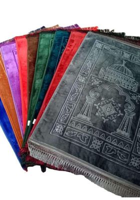 High Quality X Large  Thick Velvet Islamic  Plain Salat Prayer mat, rug, janamaz