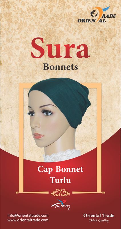 2 x Cap Bonnet stretchy comfy reusable re-washable Turkey