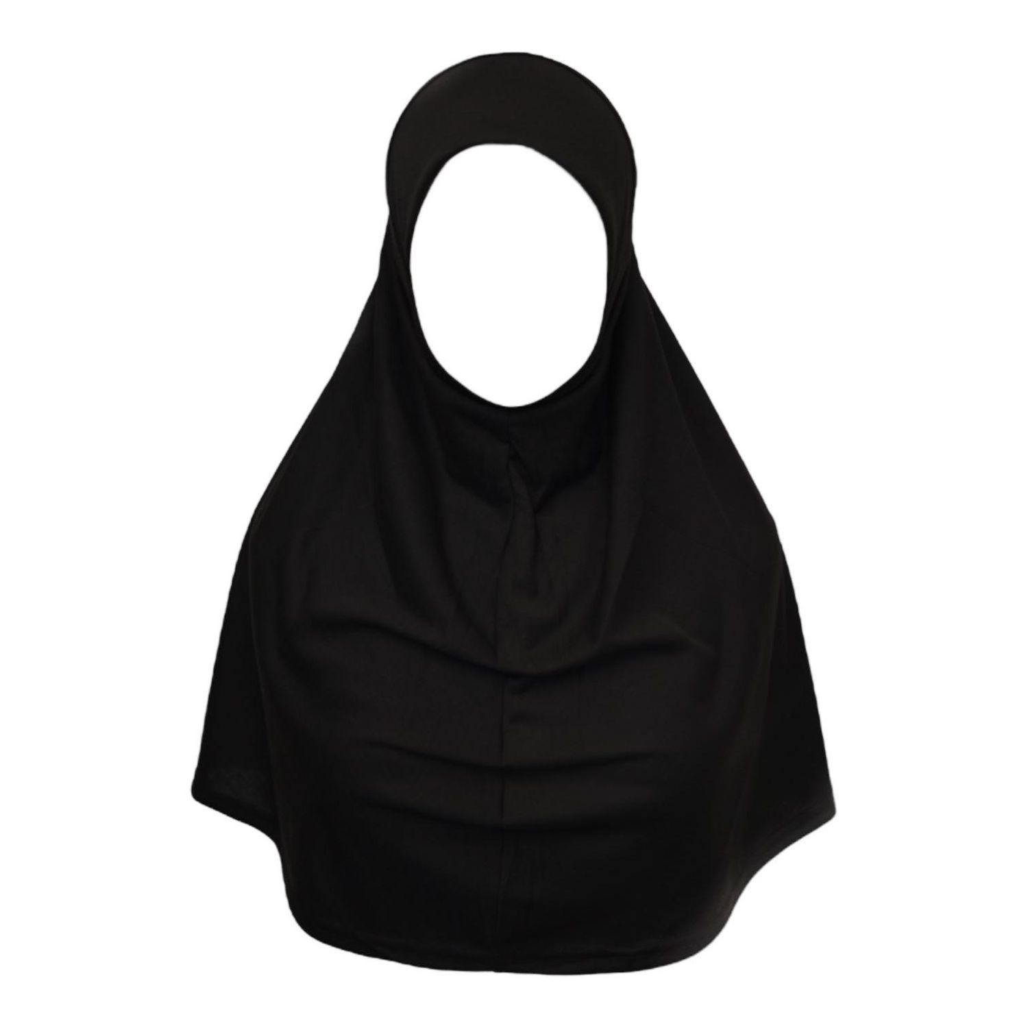 Pull on Instant 1 Piece Cotton (Spandex) Large  Yusra hijab plain, different colors with lace