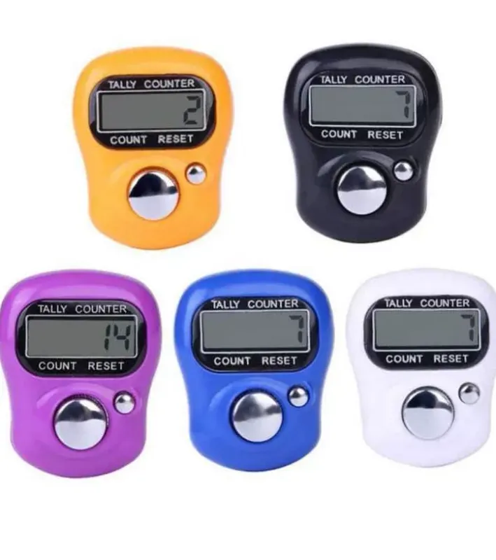 1Pc Digital Finger Ring Tally Counter Hand Held Row counter TASBEEH