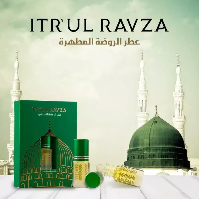 Rawdah Mutahara Masid Nabawi original quality Alcohol free perfume 3m