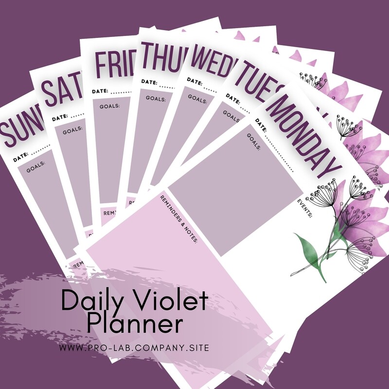 Daily Violet Planner