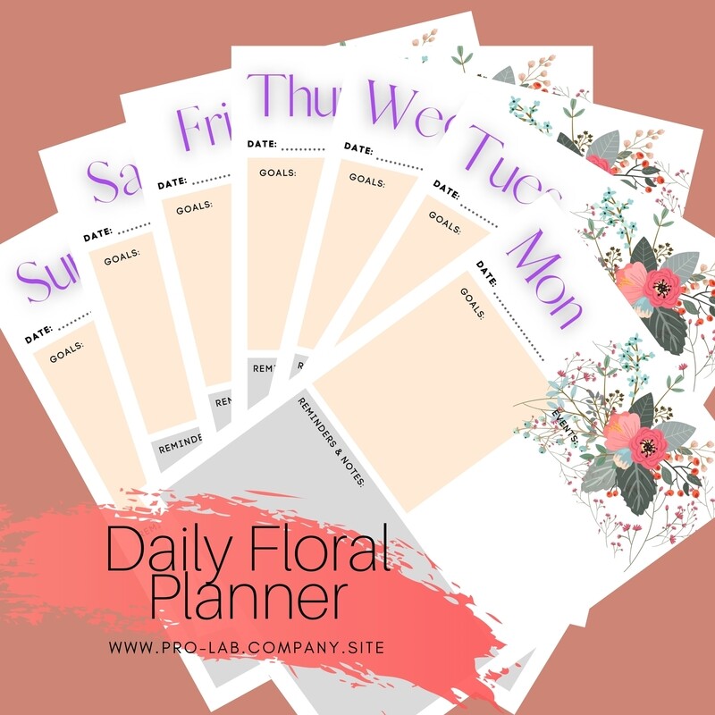 Daily Floral Planner