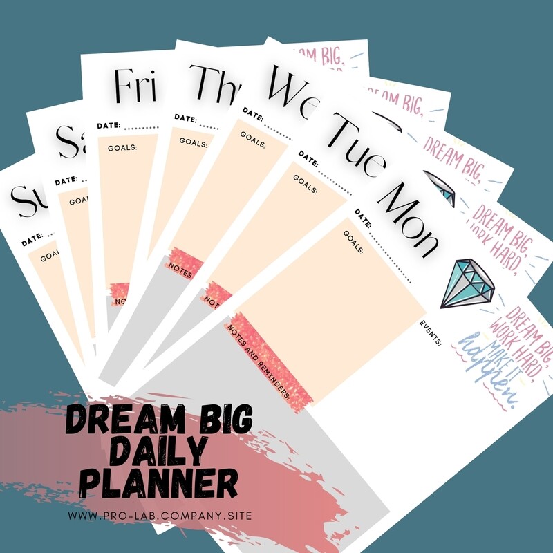 Dream Big Daily Planner