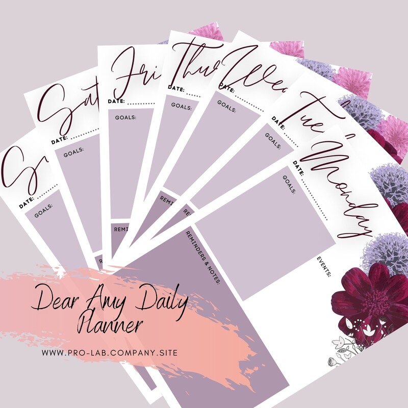 Dear Amy Daily Planner