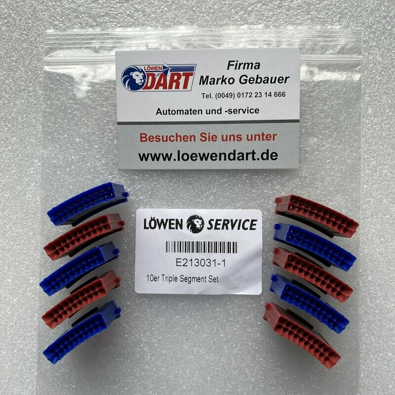 Original Löwen Dart Triple Segmente - Segmentsatz 10-teilig Original Löwen Dart Triple Segmente - Segmentsatz 10-teilig