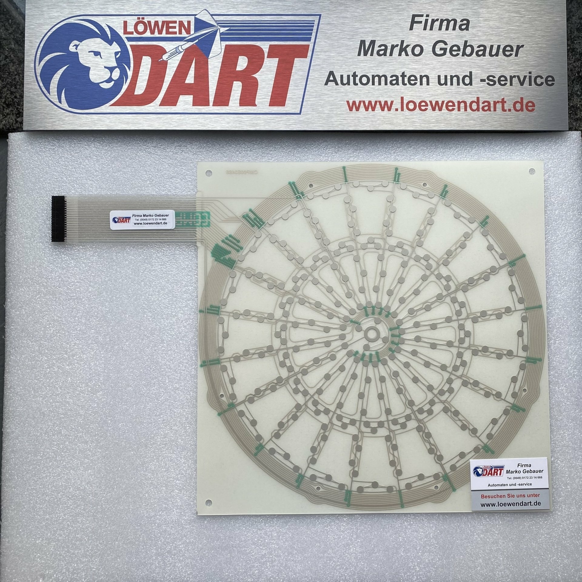 Matrix + Original Löwen Dart Gummimatte für Löwen Dart und baugleiche Modelle