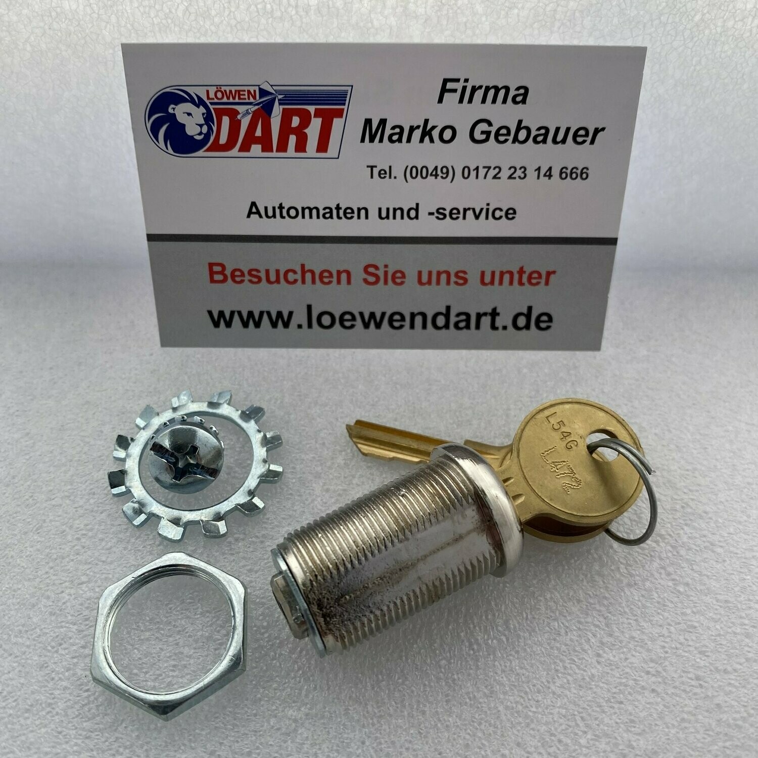Original Löwen Dart Schloß Wartungsklappe Lock W/CAM (L54G) 28 mm Original Löwen Dart Schloß Wartungsklappe Lock W/CAM (L54G) 28 mm