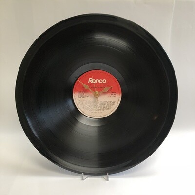 Stretched 12" Vinyl LP Clock - 'The Hit Squad's Hits of '83' - Featuring Tracey Ullman, Madness and Bonnie Tyler. Ronco Records.