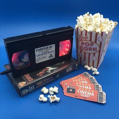 Retro VHS Cassette Table Light - 'Dire Straits, Making Movies'