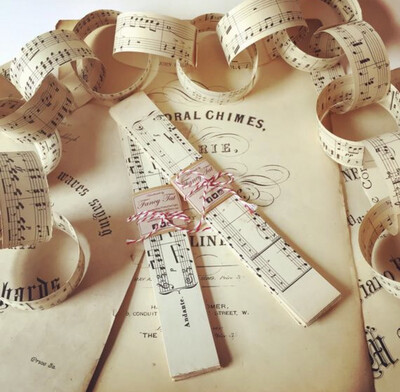 Vintage Music Paper Chain Kit (3 Metres)