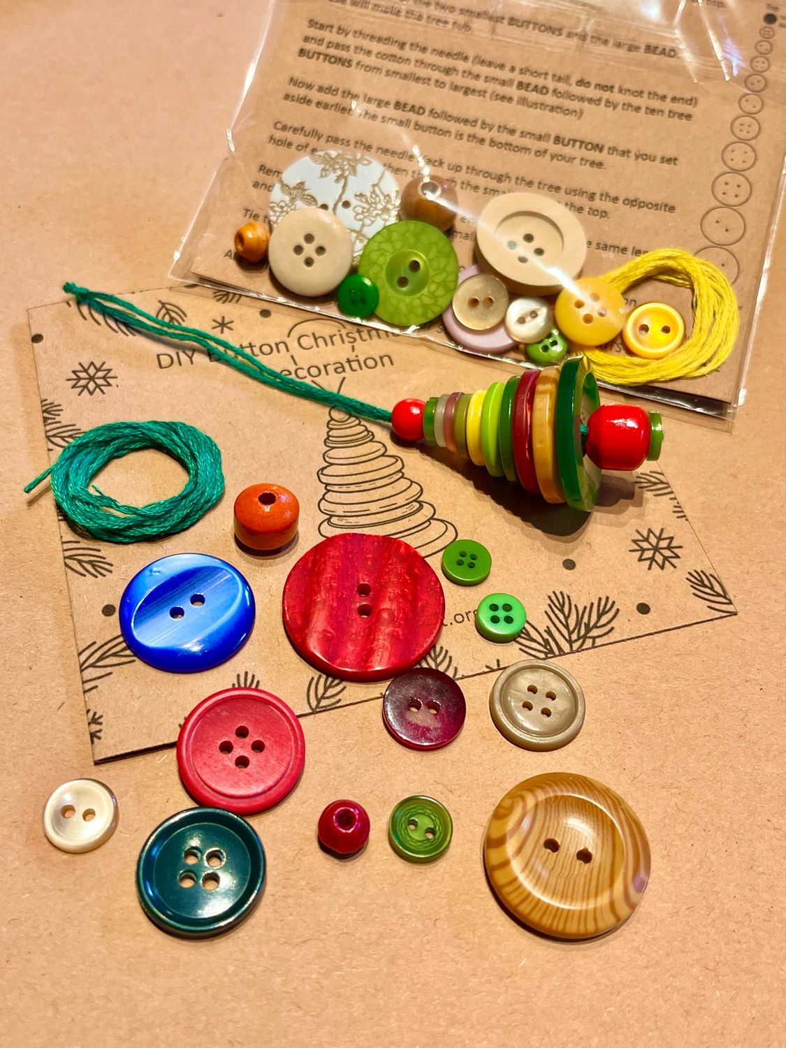 Button Tree Christmas Kit
