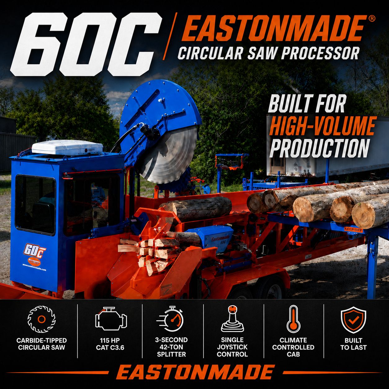 Eastonmade 60C Firewood Processor