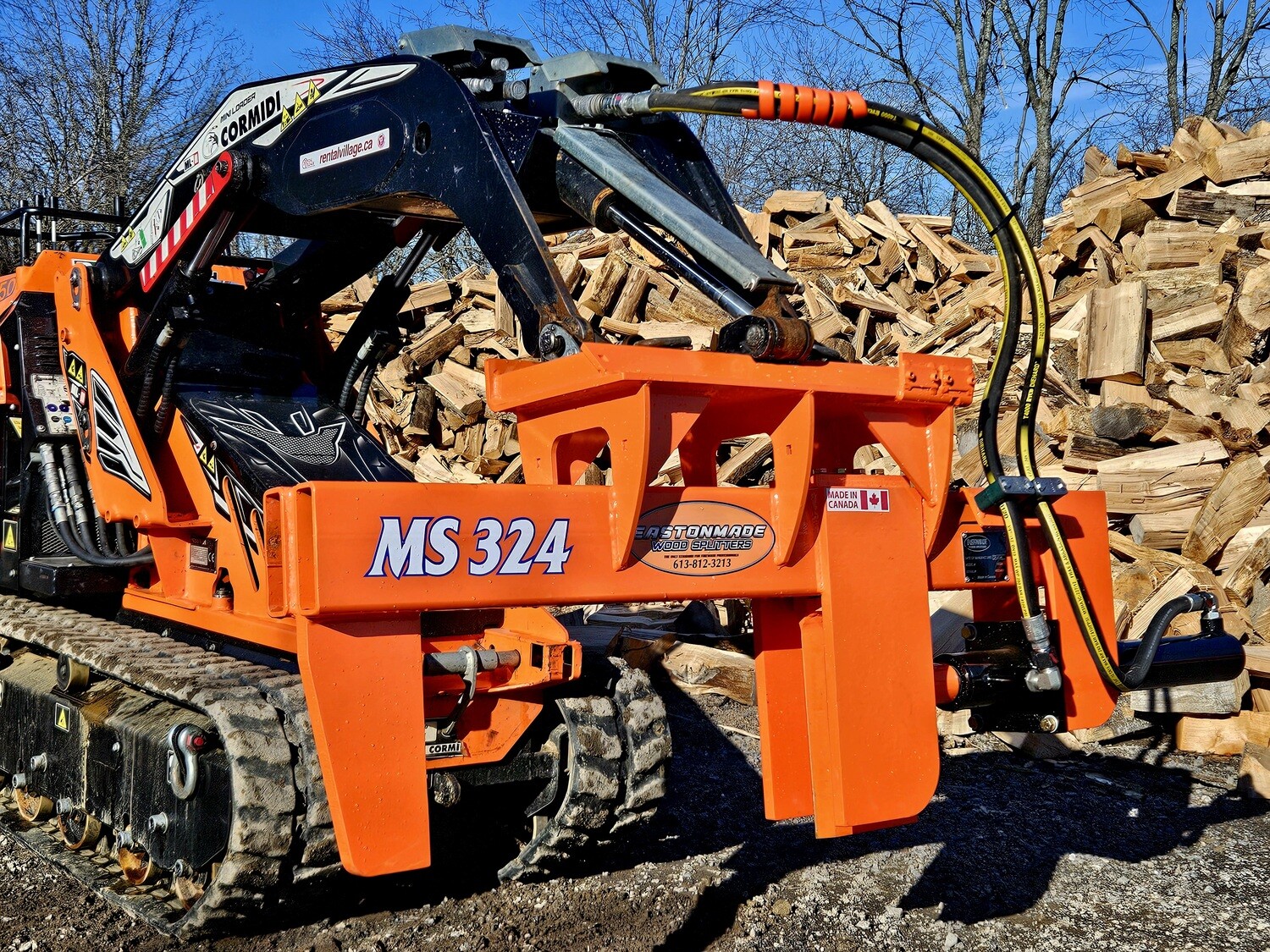 Eastonmade MS324 Mini Skid Steer Splitter