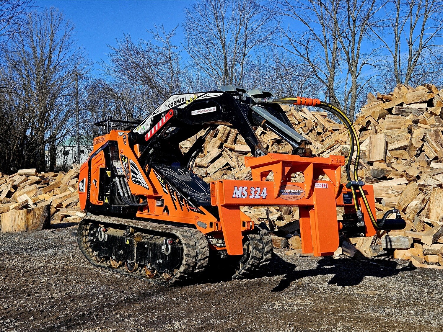 Eastonmade MS324 Mini Skid Steer Splitter