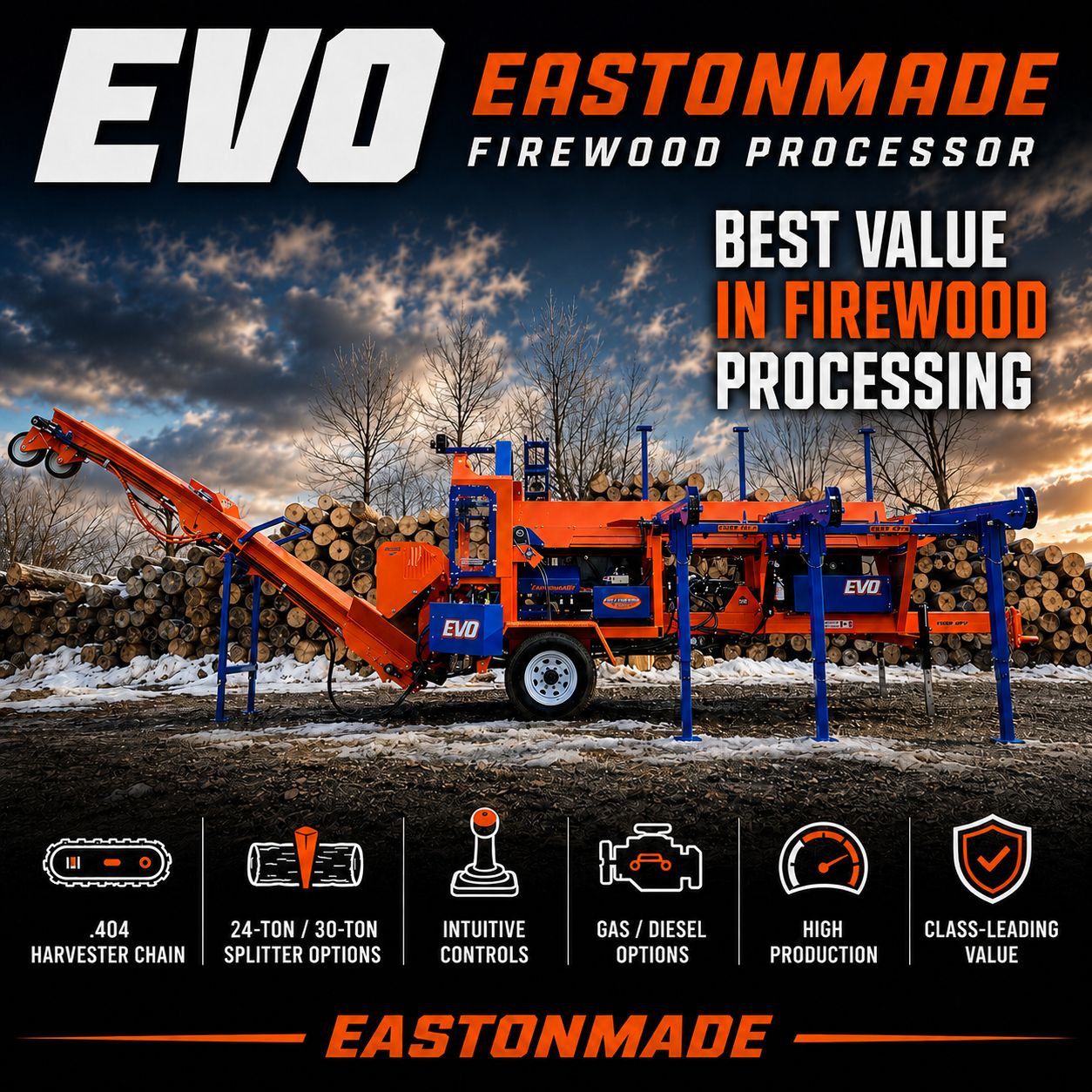 Eastonmade EVO Firewood Processor