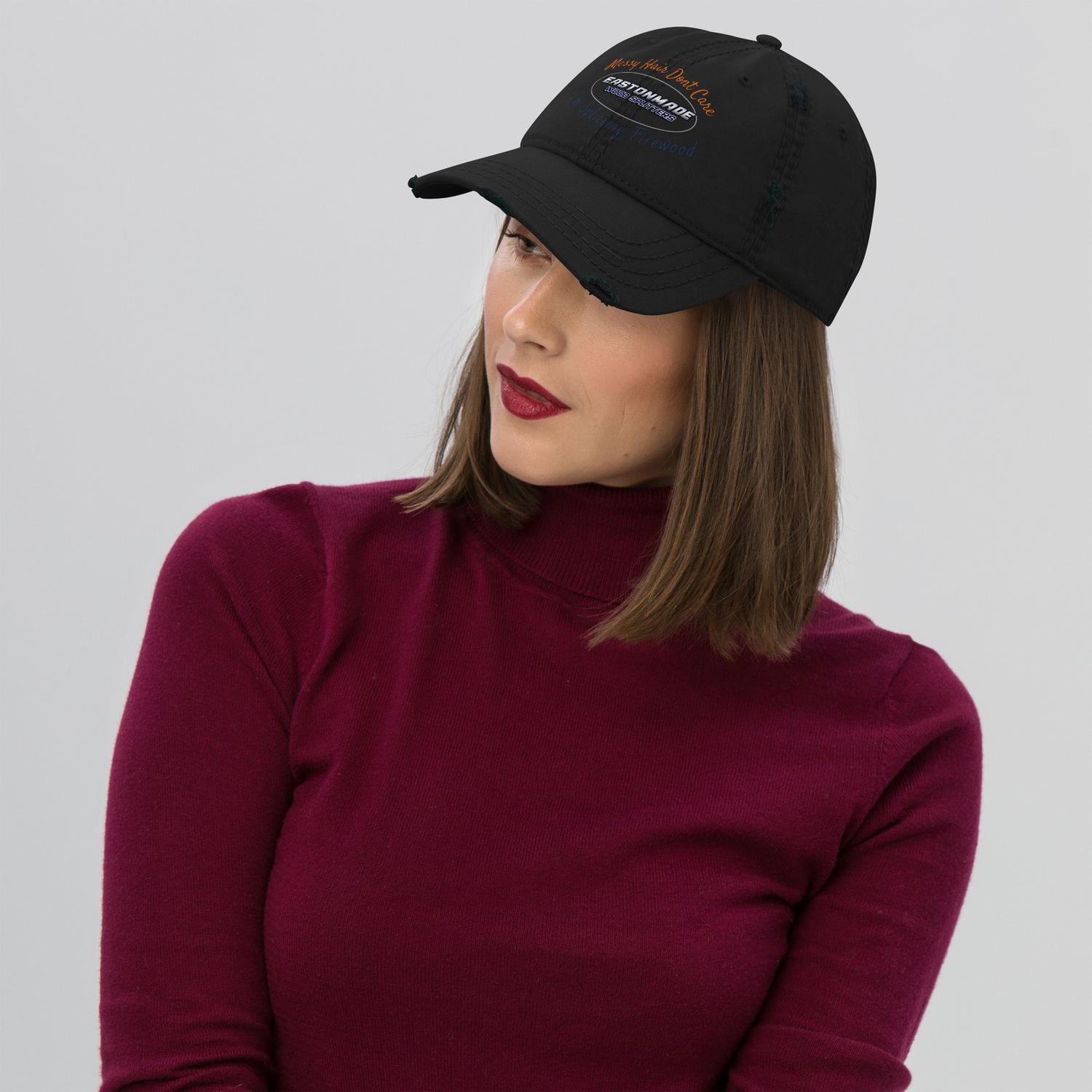 Distressed Hat Messy