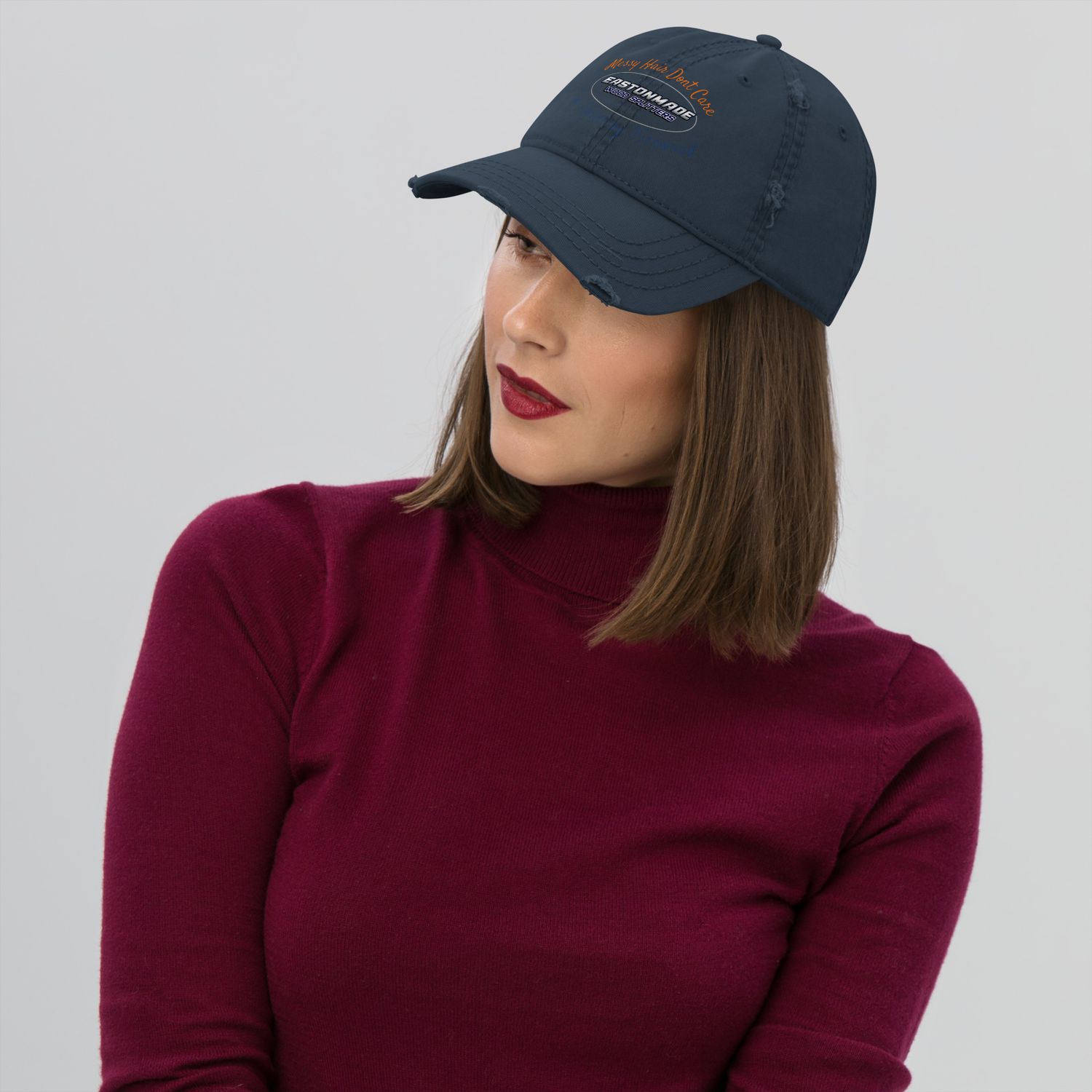 Distressed Hat Messy