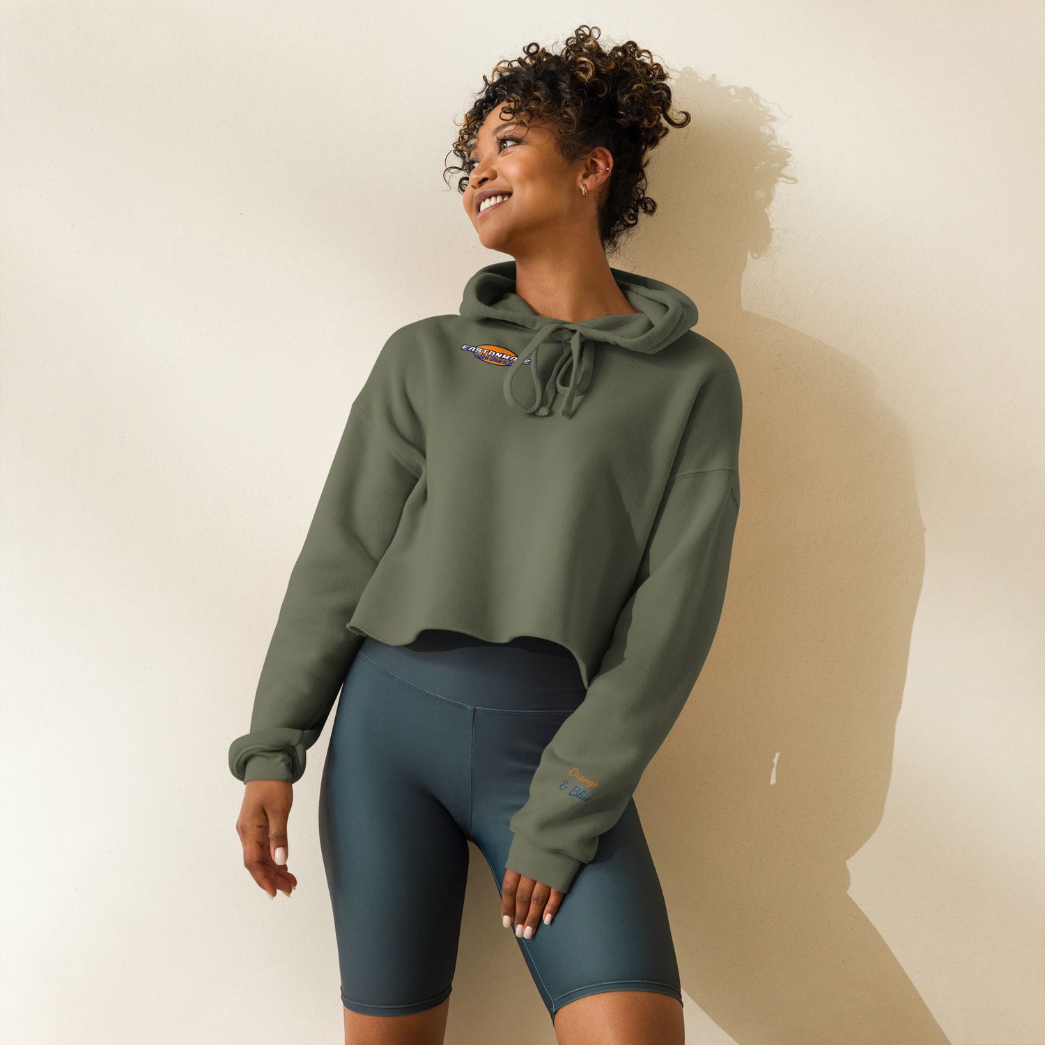 Eastonmade Crop Hoodie with Sleeve O/B 