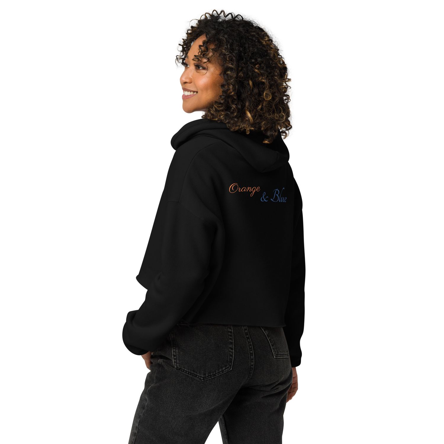 Eastonmade Crop Hoodie Logo front Back O/B