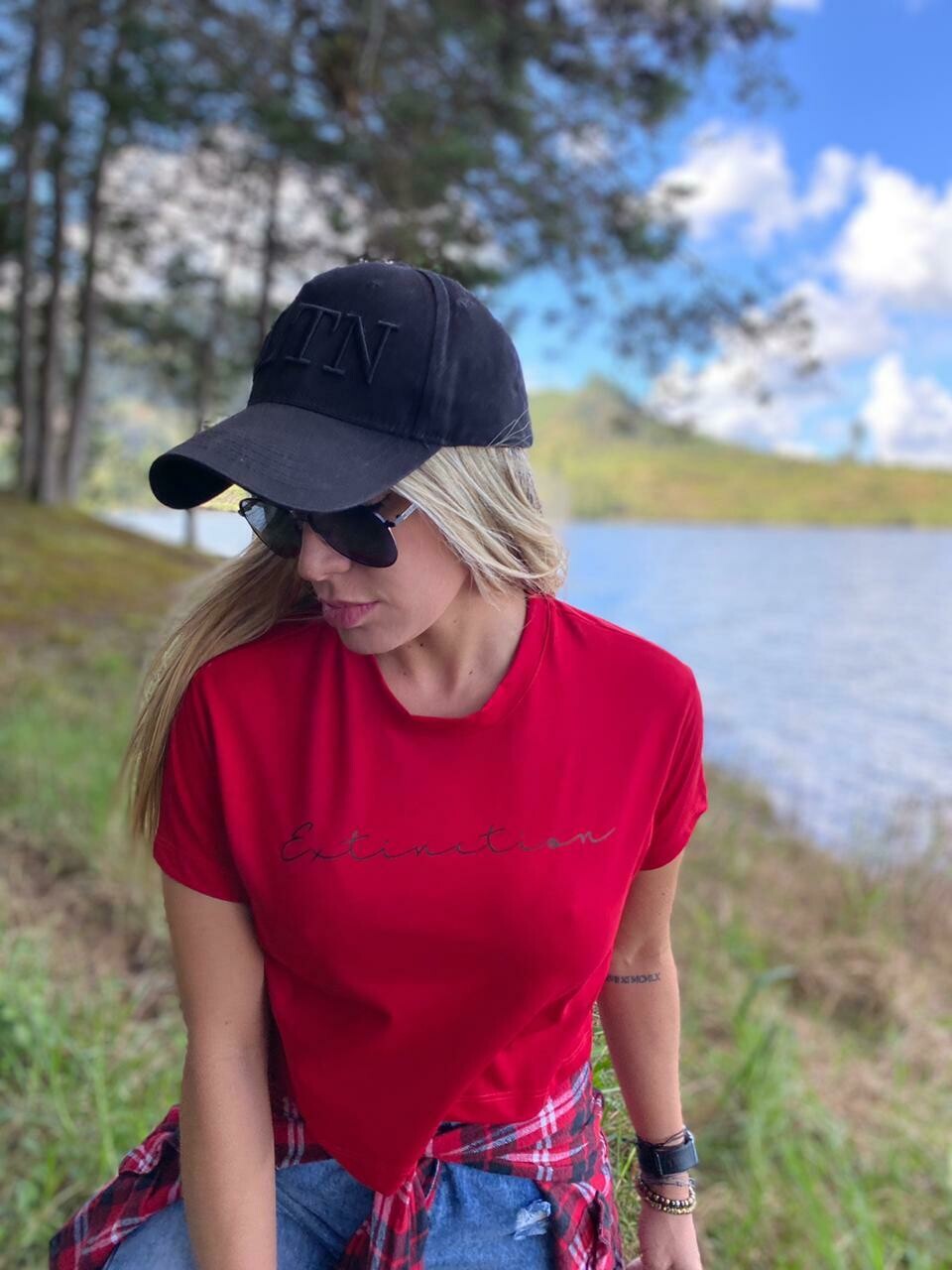 Camiseta Básica Mujer Roja