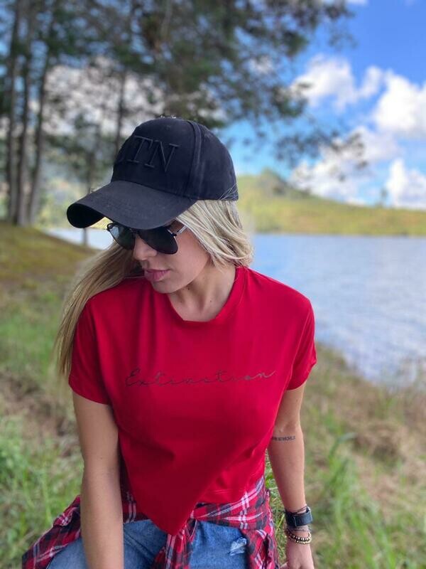 Camiseta Básica Mujer Roja