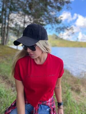 Camiseta Básica Mujer Roja