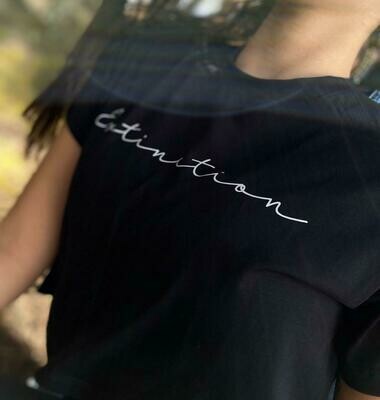 Camiseta Básica Negra Mujer