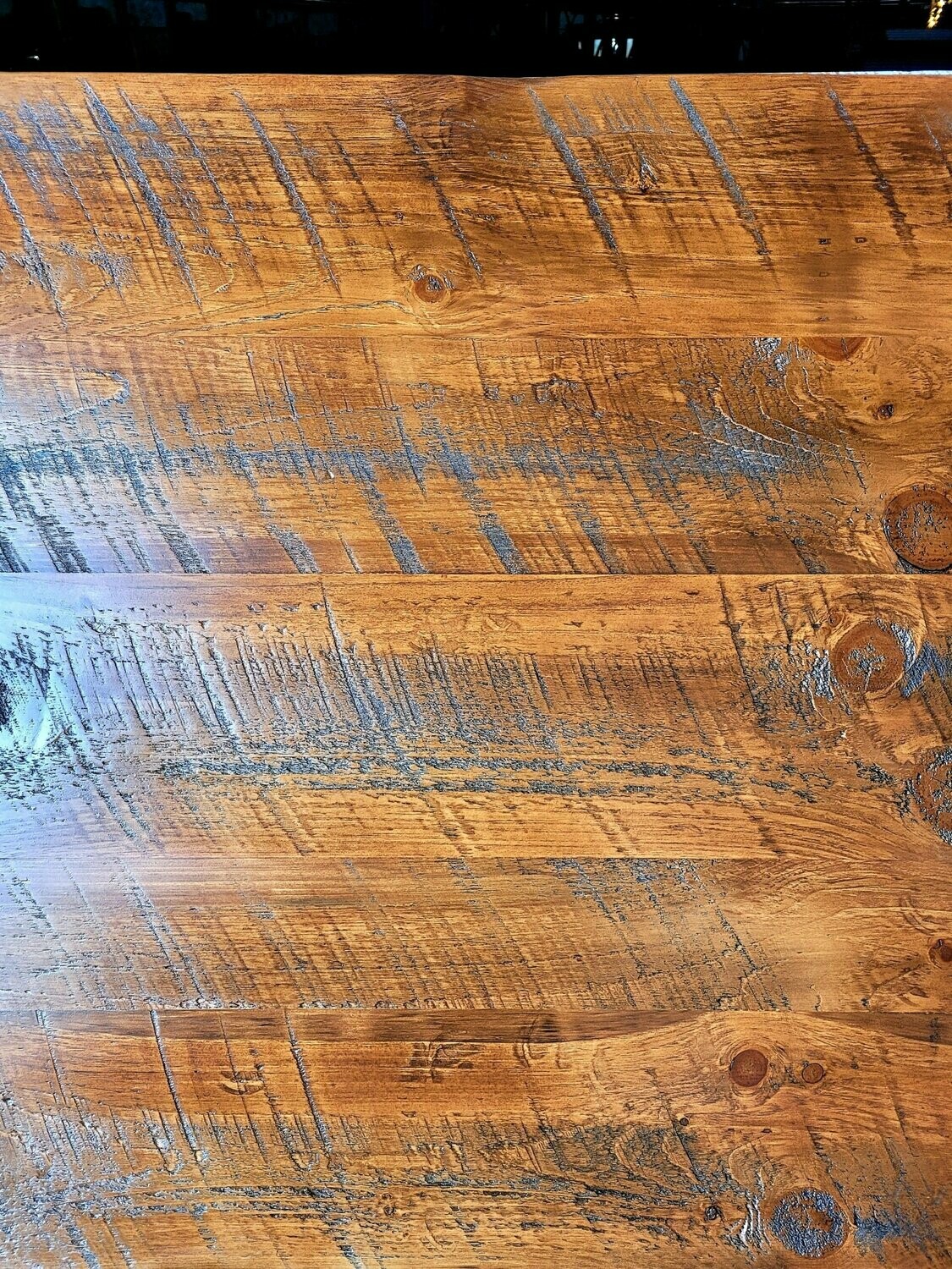 Distressed Rustic Pine Farmhouse Table Top (Only)