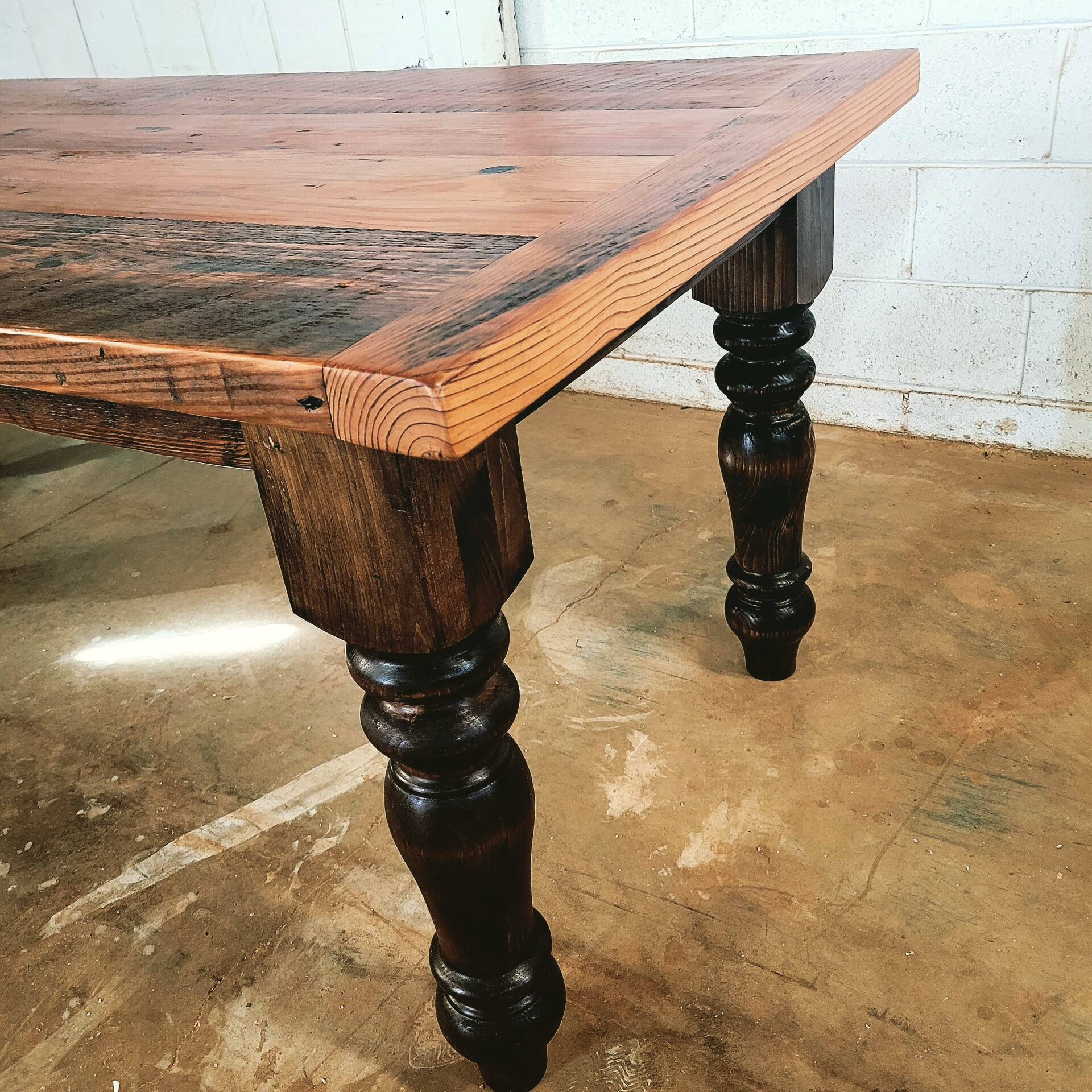 Thin French Farm Dining Table Leg 2.75 x 29