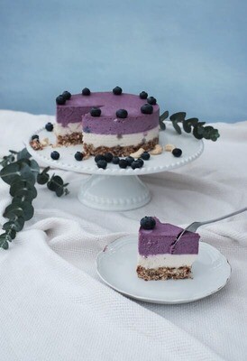 Blueberry - lemon cashewcake Blueberry - lemon cashewcake