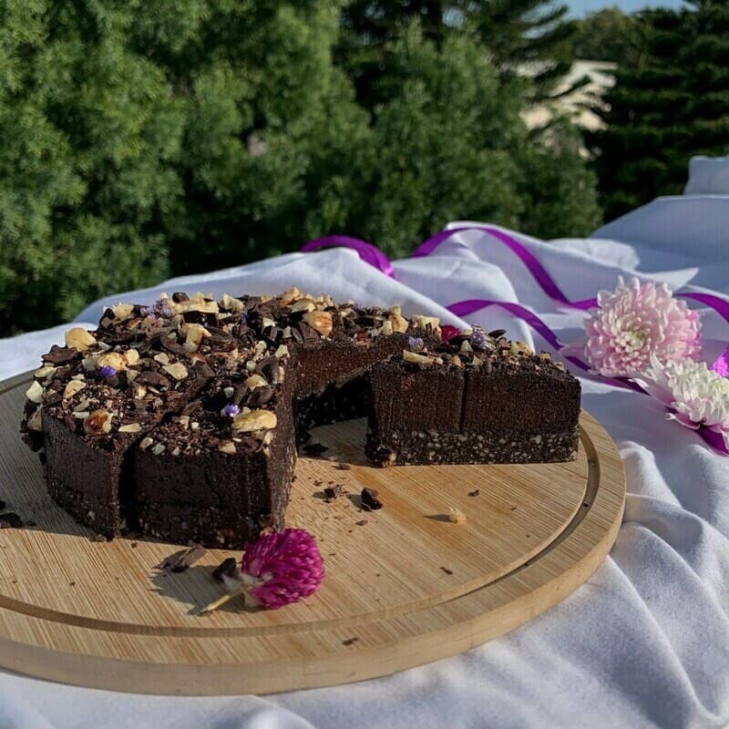 Hazelnut chocolate brownie (not baked) Hazelnut chocolate brownie (not baked)