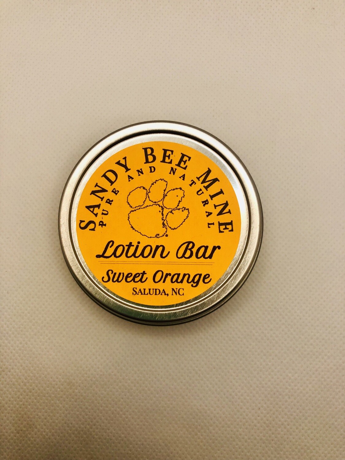 Sweet Orange Hard Lotion Bar