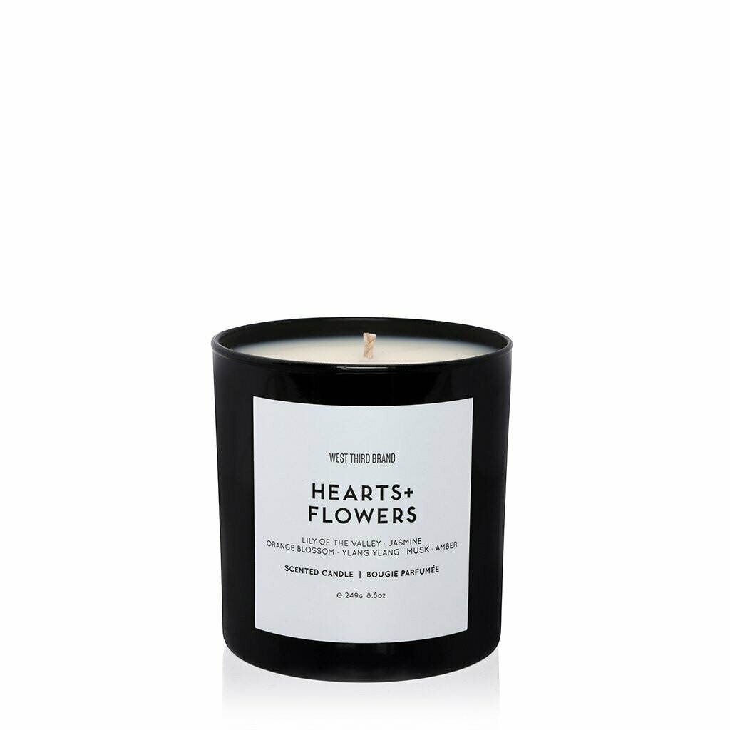 West Third Hearts + Flowers Candle