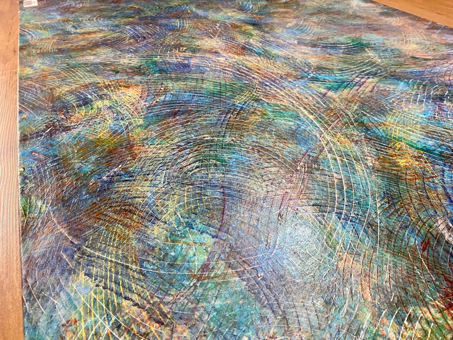 Macurdy Floorcloth (30.5X43.5) Rainbow Textures