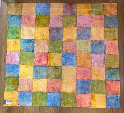 Macurdy Floorcloth 41.5 x 43.25 (Light Patchwork)