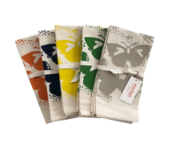 Flett Butterflies Cotton Napkins Set/2
