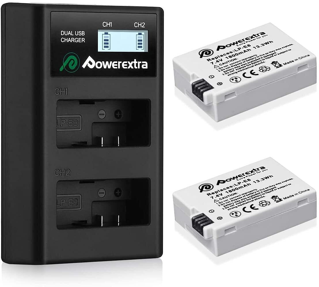 LP-E8 2-Battery and Dual-Charger Kit