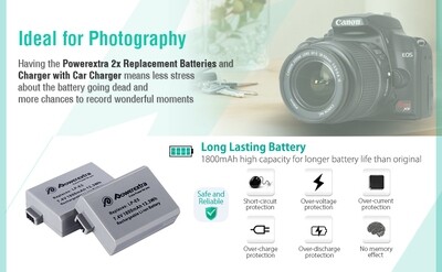 LP-E5 2-Battery Kit (No Charger)