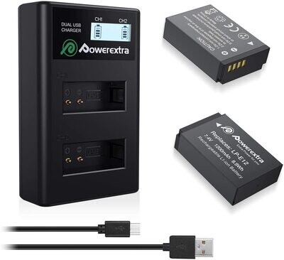 LP-E12 2-Battery and Dual-Charger Kit