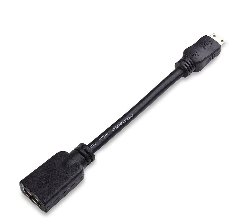 Mini HDMI to HDMI Adapter (Male to Female)