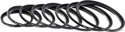 Step Up Ring 49-52mm 52-55mm 55-58mm 58-62mm 62-67mm 67-72mm 72-77mm 77-82mm Lens Adapters