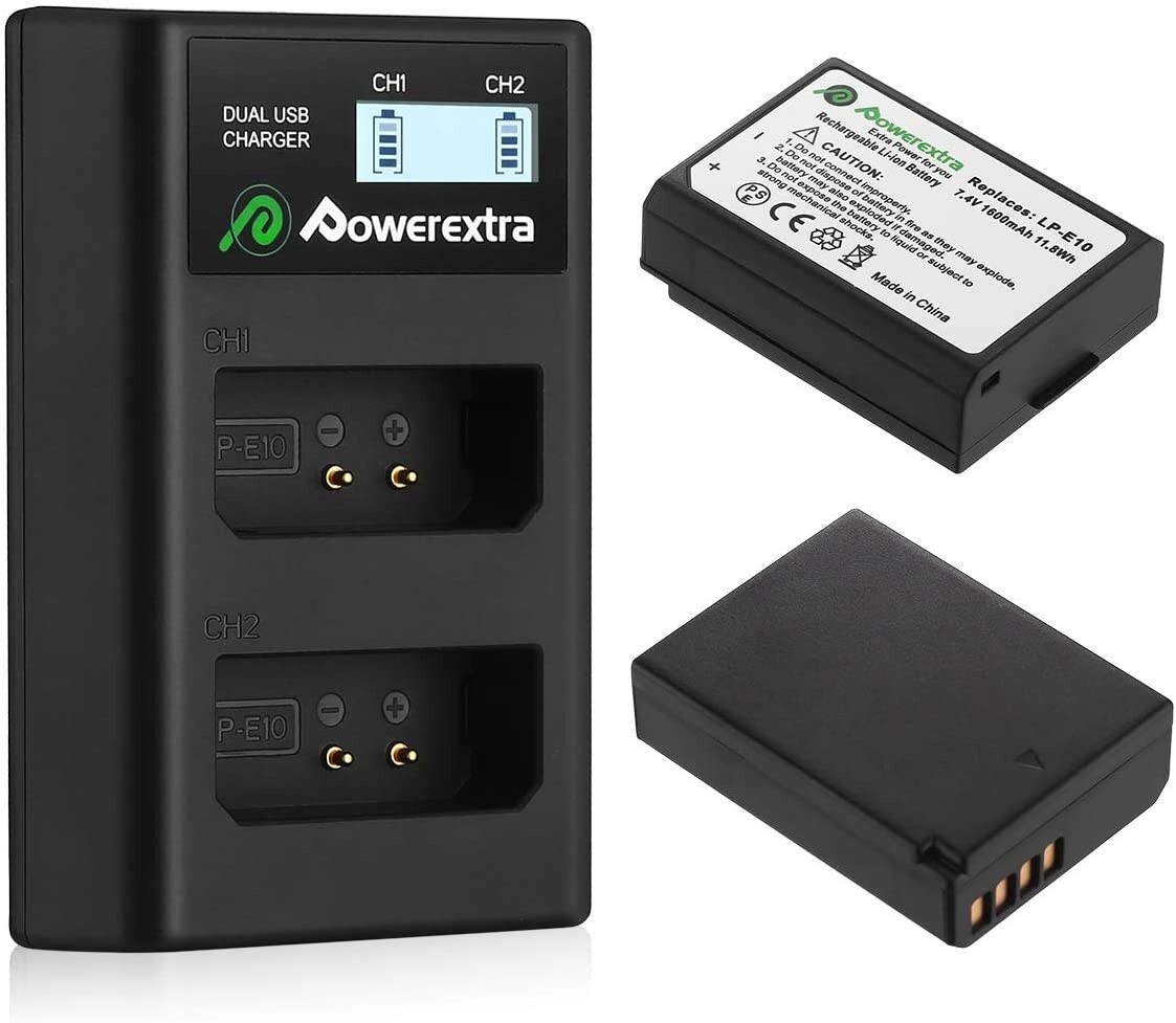 LP-E10 2-Battery and Dual-Charger Kit
