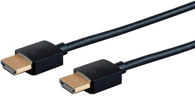 3ft Ultra Slim HDMI Cable - Supports 4K@60Hz, HDR, 18Gbps 36AWG YUV 4:4:4