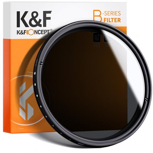 K&amp;F 62mm ND2-ND400 (9 Stops) Variable ND Filter Neutral Density Adjustable Filter