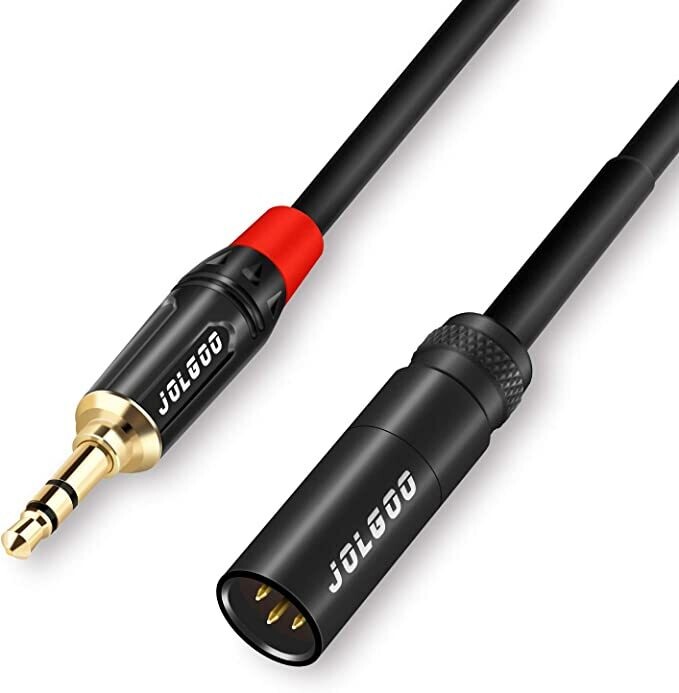 3ft 3-pin Mini XLR Male to 1/8" TRS Plug Cable