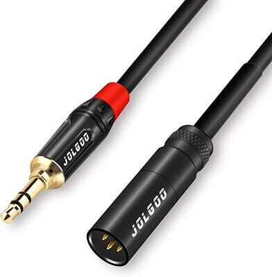 3ft 3-pin Mini XLR Male to 1/8&quot; TRS Plug Cable